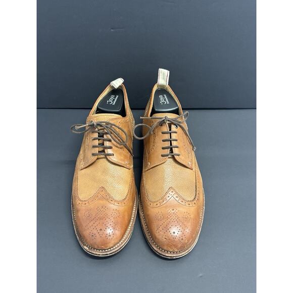 Grenson Rag Bone Brogue Oxford Mens 12 Shoes Bedford Weld Leather Made England - Picture 2 of 15